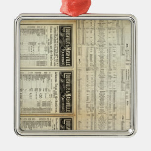 North of Louisville and Nashville Railroad Metal Tree Decoration