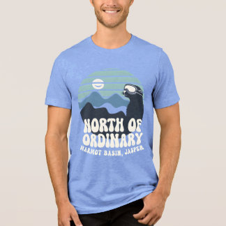 North of Ordinary Marmot Basin Jasper Retro Ski  Tri-Blend Shirt