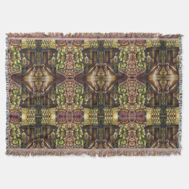 North of the Circus Throw Blanket (Front)