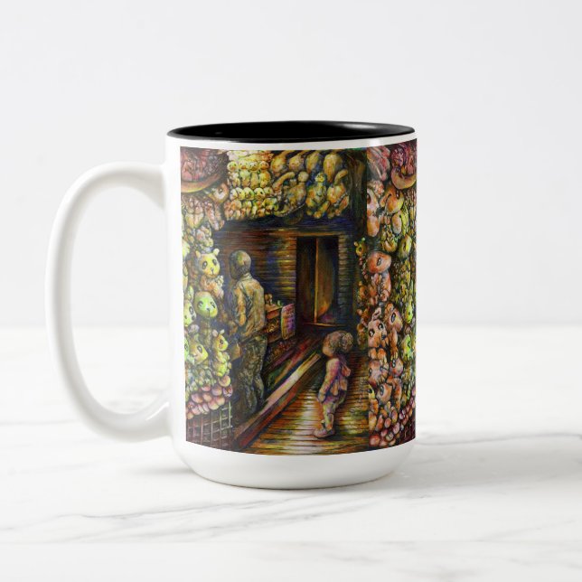 North of the Circus Two-Tone Coffee Mug (Left)