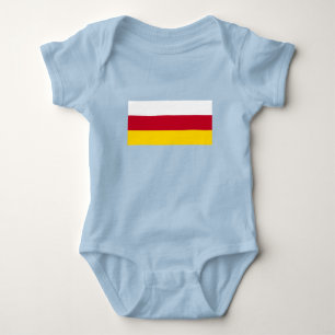 North Ossetia Flag Baby Bodysuit