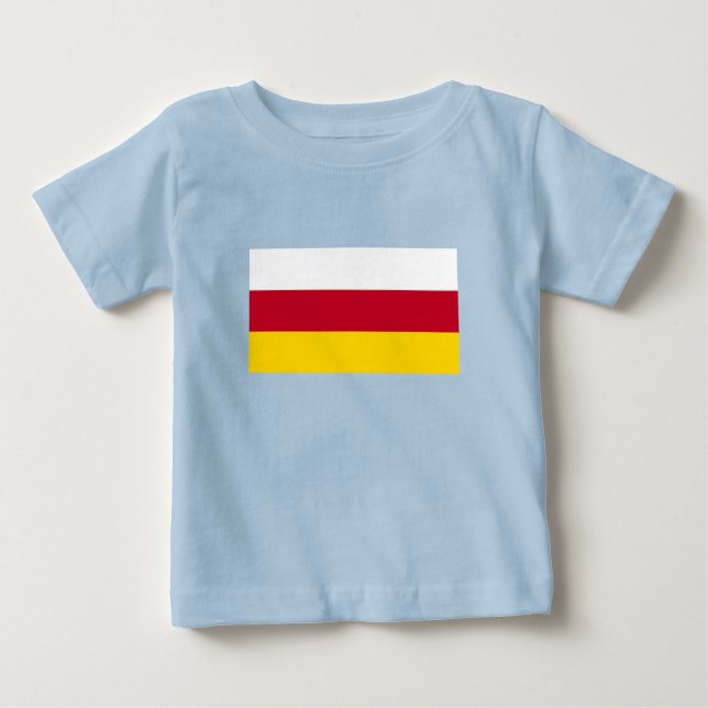 North Ossetia Flag Baby T-Shirt (Front)