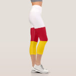 North Ossetia Flag Capri Leggings<br><div class="desc">Patriotic flag of North Ossetia Alania.</div>