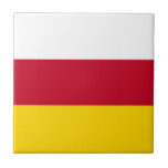 North Ossetia Flag Ceramic Tile<br><div class="desc">Patriotic flag of North Ossetia Alania.</div>
