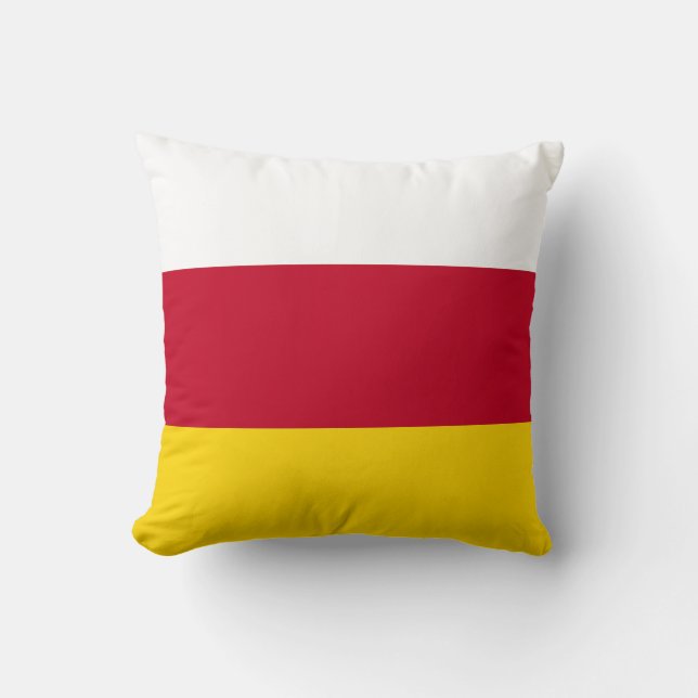 North Ossetia Flag Cushion (Front)