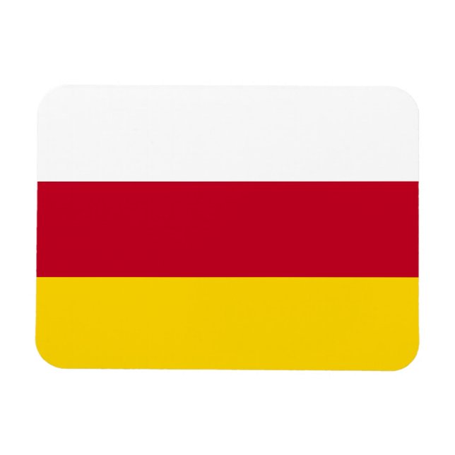 North Ossetia Flag Magnet (Horizontal)
