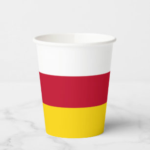 North Ossetia Flag Paper Cups