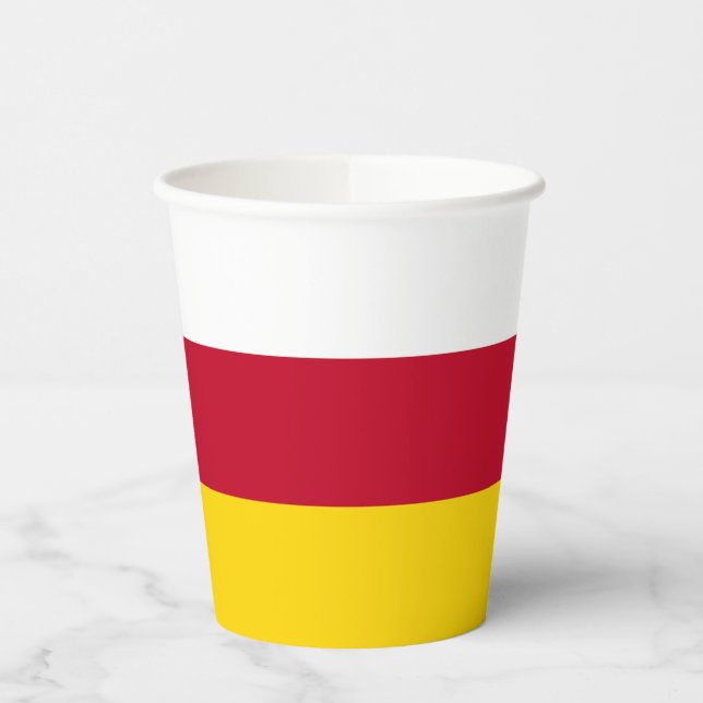 North Ossetia Flag Paper Cups (Left)