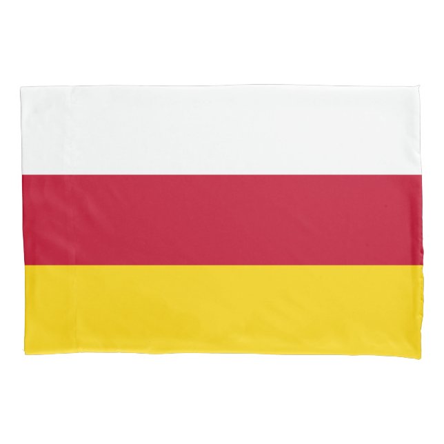 North Ossetia Flag Pillowcase (Front)