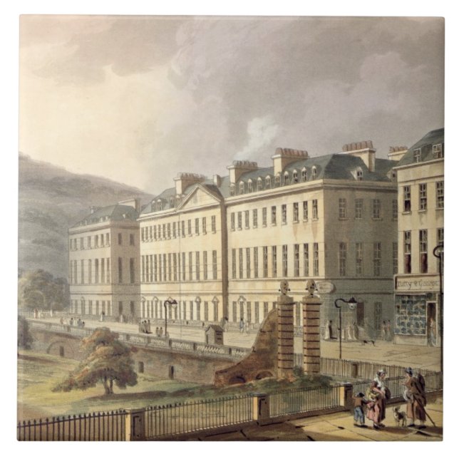 North Parade, from 'Bath Illustrated by a Series o Tile (Front)