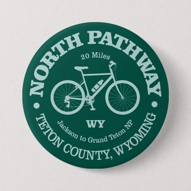 North Pathway (cycling) 7.5 Cm Round Badge (Front)