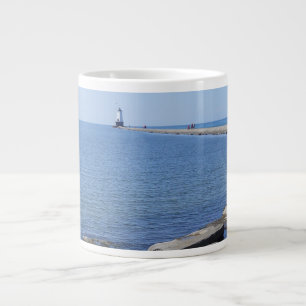 North Pierhead Lighthouse, Ludington, MI  Large Coffee Mug