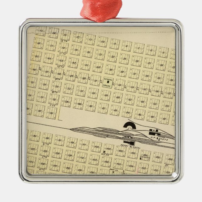 North Platte, Nebraska Metal Ornament (Front)