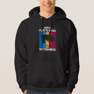 North Platte River Wyoming Fly Fishing Hoodie