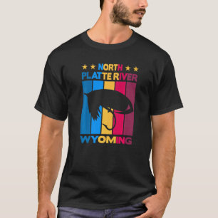 North Platte River Wyoming Fly Fishing T-Shirt