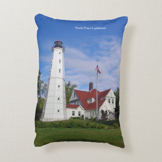 North Point Lighthouse accent pillow (Back(Vertical))