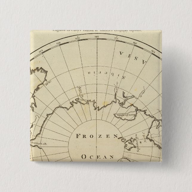 North Pole 15 Cm Square Badge (Front)