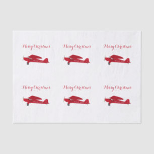 North Pole Aeroplane Christmas Tissue Paper