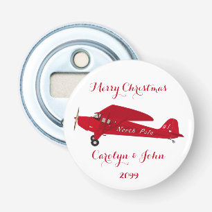 North Pole Airplane Beer Soda Bottle Opener