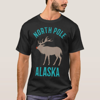North Pole Alaska Christmas T-Shirt