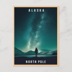 north pole, alaska postcard