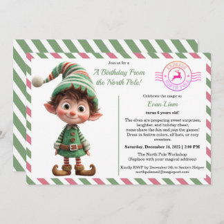 North Pole Birthday Magic | Enchanted Elf Invitation