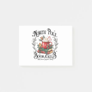 North Pole Book Club Hot Cocoa Christmas  Post-it Notes