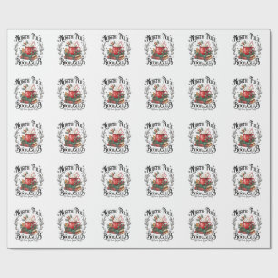 North Pole Book Club Hot Cocoa Christmas  Wrapping Paper