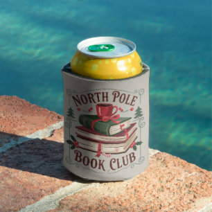 North Pole Book Club Librarian Bookish Reading Can Cooler