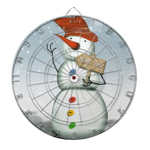 North Pole Bound Snowman Dartboard