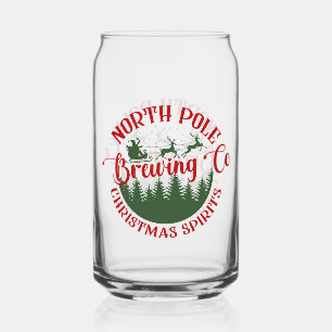 North Pole Brewing Company Can Glass