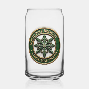 North Pole Brewing Company  Can Glass