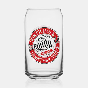 North Pole Brewing Company Can Glass