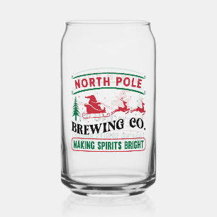 North Pole Brewing Company Can Glass