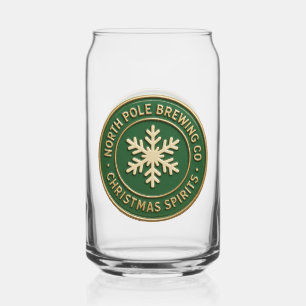 North Pole Brewing Company Can Glass