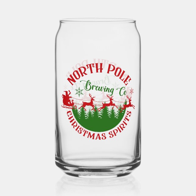 North Pole Brewing Company  Can Glass (Front)