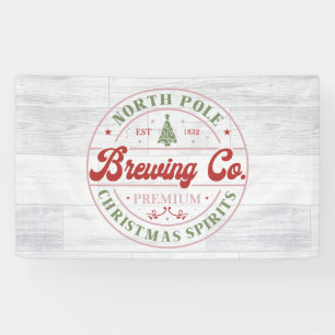 North Pole Brewing Company Christmas lounge Banner