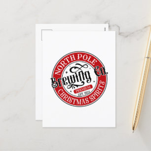 North Pole Brewing Company  Holiday Postcard