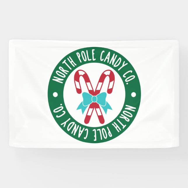 North Pole Candy Company Holiday Banner (Horizontal)