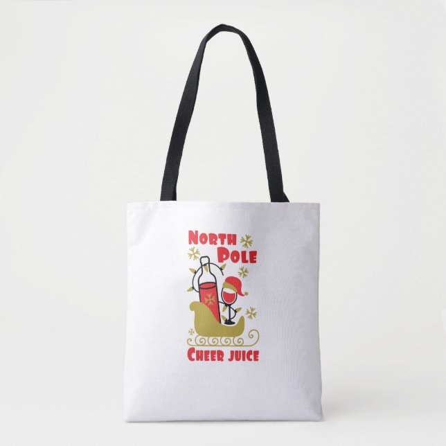 North Pole Cheer juice Tote Bag (Front)
