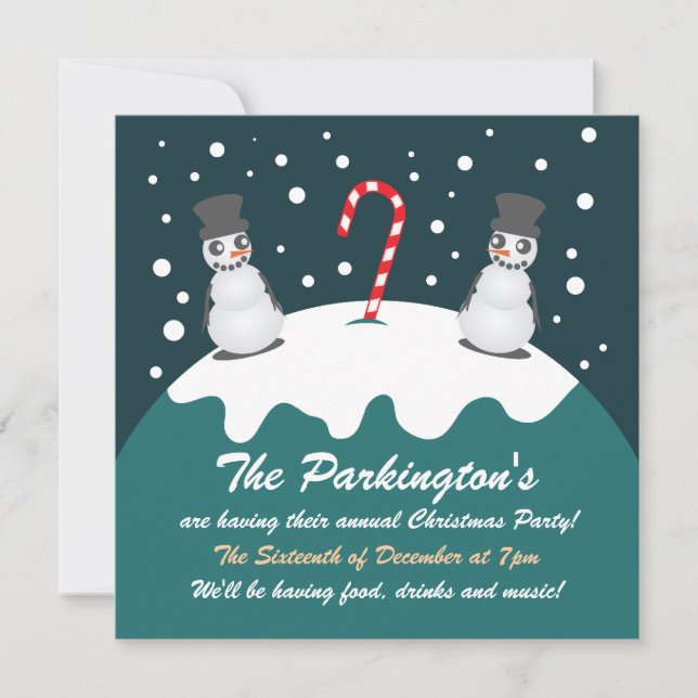 North Pole Christmas Invitation (Front)