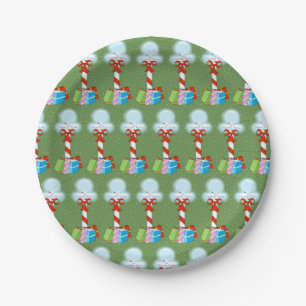 North Pole Christmas Paper Plates