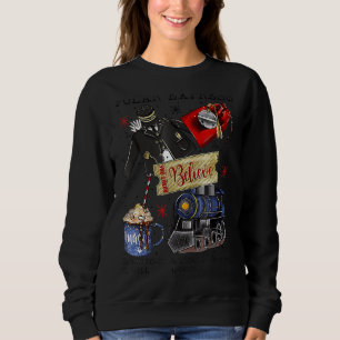 North Pole Christmas Polar Express All Abroad Funn Sweatshirt