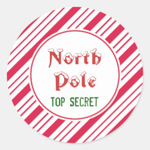 North Pole Christmas Stickers