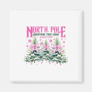 North-pole Christmas Tree Always Fresh Coquette Bo Magnet