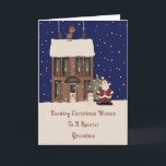 North Pole Christmas Wishes Grandson Holiday Card<br><div class="desc">card</div>