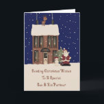 North Pole Christmas Wishes Son & Partner Holiday Card<br><div class="desc">card</div>