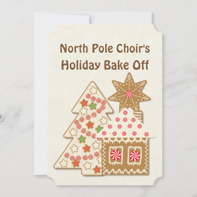 North Pole Confectionery Invitation (Front)