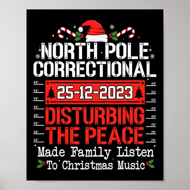 North Pole Correctional Disturbing Peace Family Ch Poster (Front)