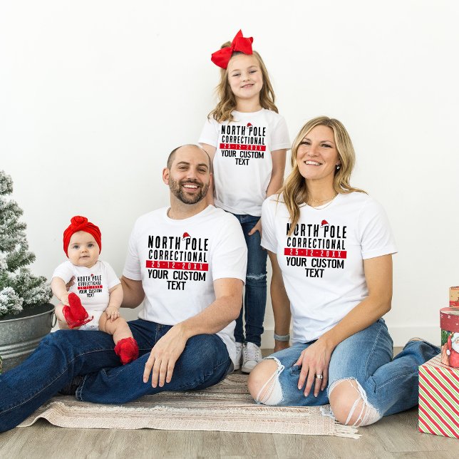 North Pole Correctional Matching Family Christmas T-Shirt (Creator Uploaded)